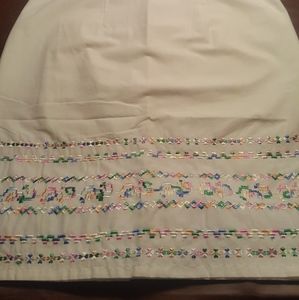 Sundress Moda Intl White with Unique Stitching